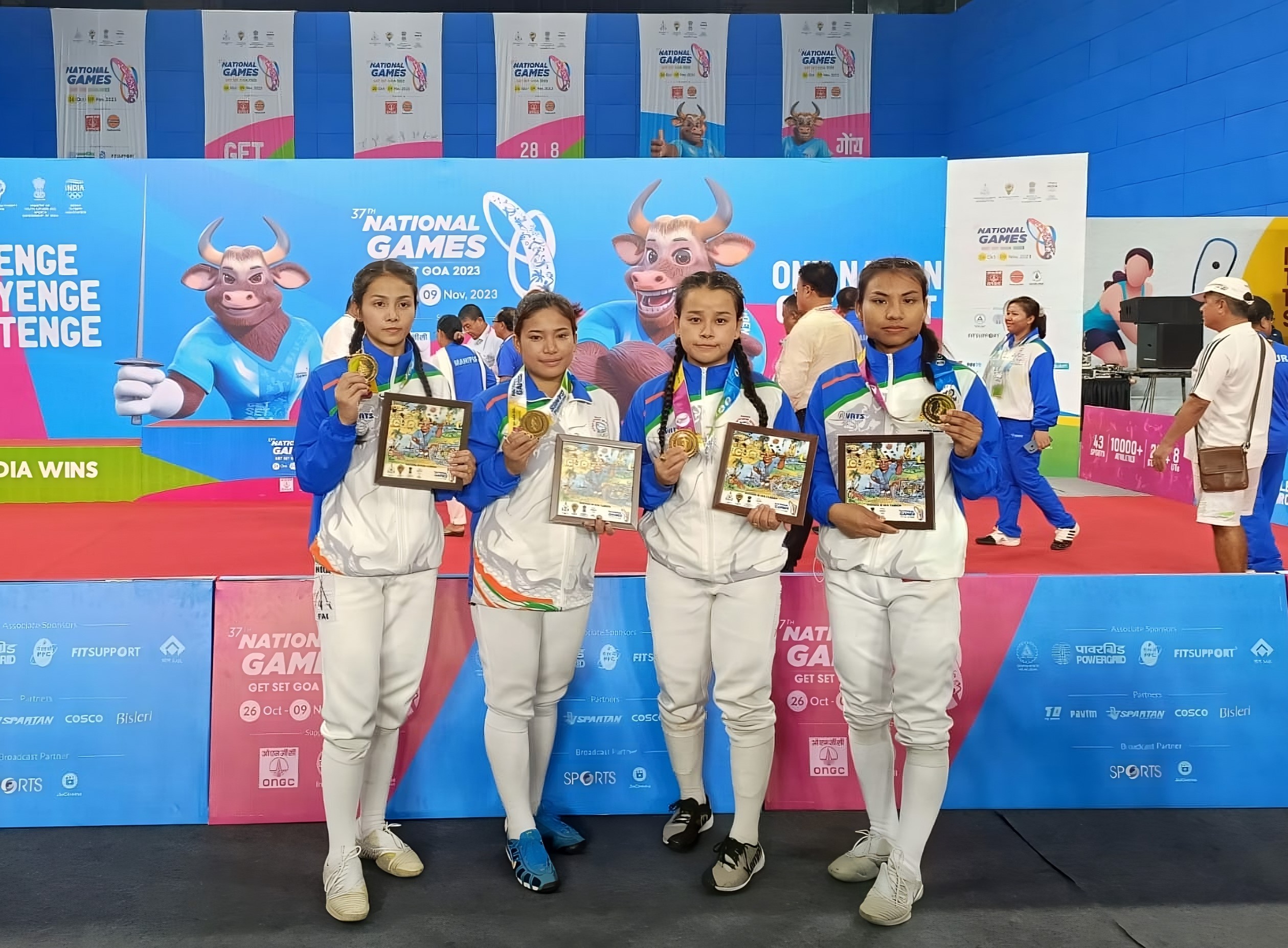 37th Natl Games: Manipur women’s team wins gold in fencing