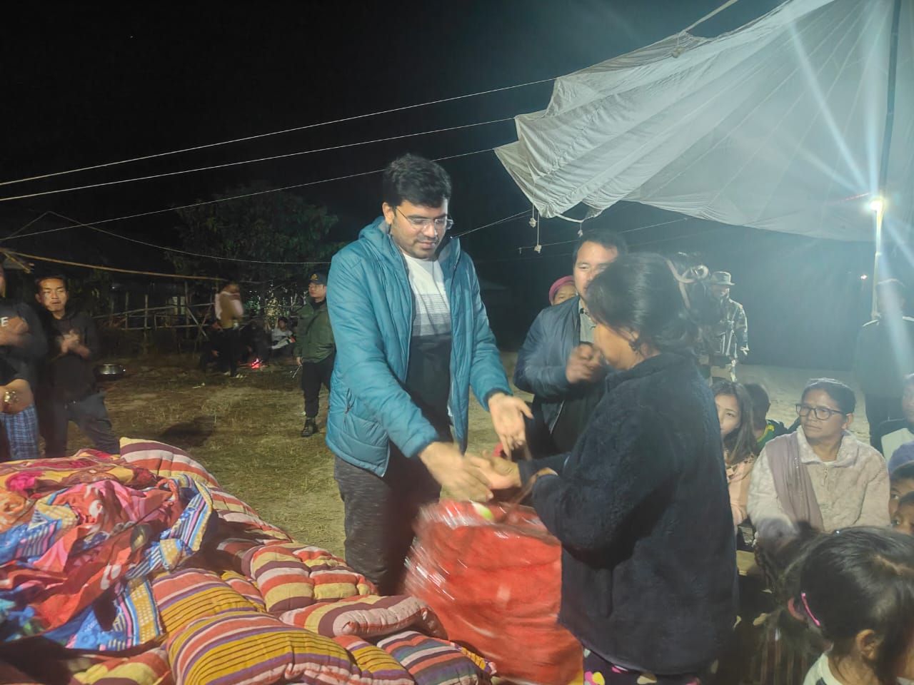 Ccpur DC spends night at relief camp outside town