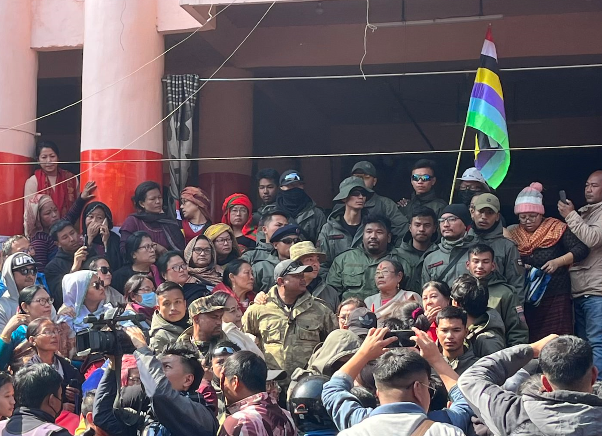 At Kangla, Meitei legislators pledge to protect Manipur’s integrity