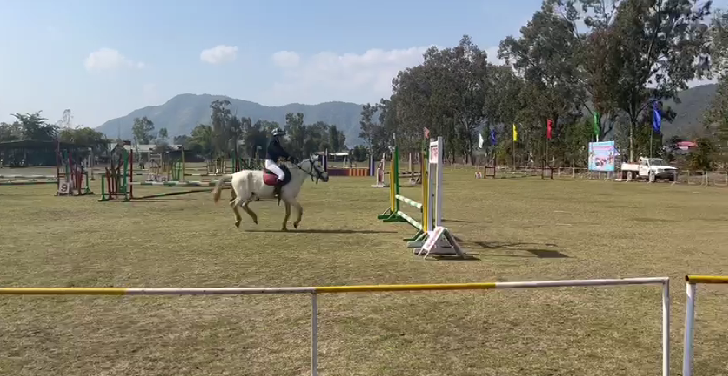 Show jumping qualifying rounds held on 2nd Day of Equestrian championship