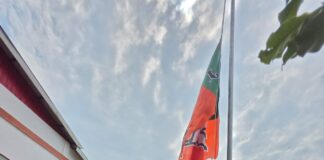 Yumnam Khemchand Singh attends BJP 47th foundation day celebration in Noney