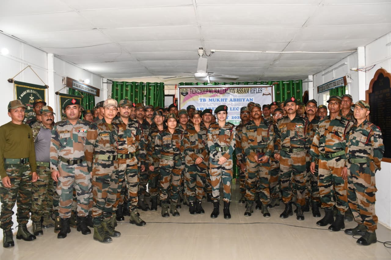 Assam Rifles holds TB-Mukt Bharat session for 80 troops in Tengnoupal