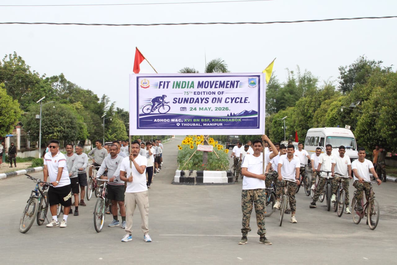 Assam Rifles leads fit India drive across 6 Manipur Districts