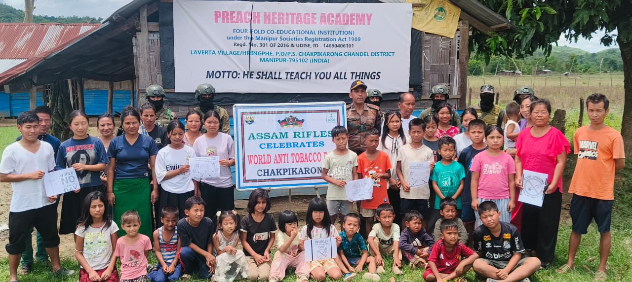 Assam Rifles mark world no tobacco day in Chandel villages