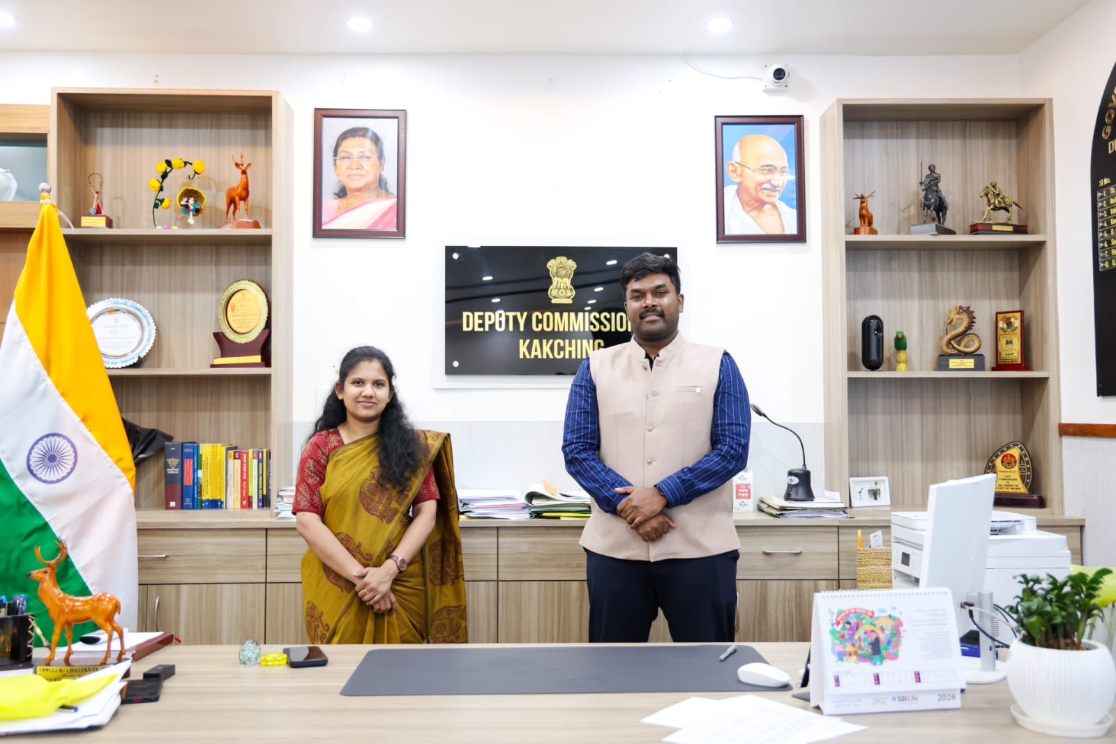 Ms. Angeline Renita R(left) and Uppuluri Chaitanya(right)