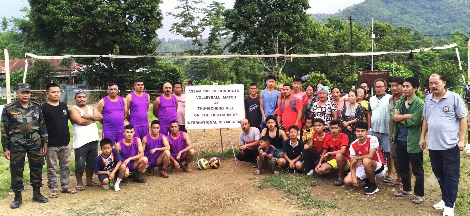 Villagers join Olympic Day celebrations across Manipur