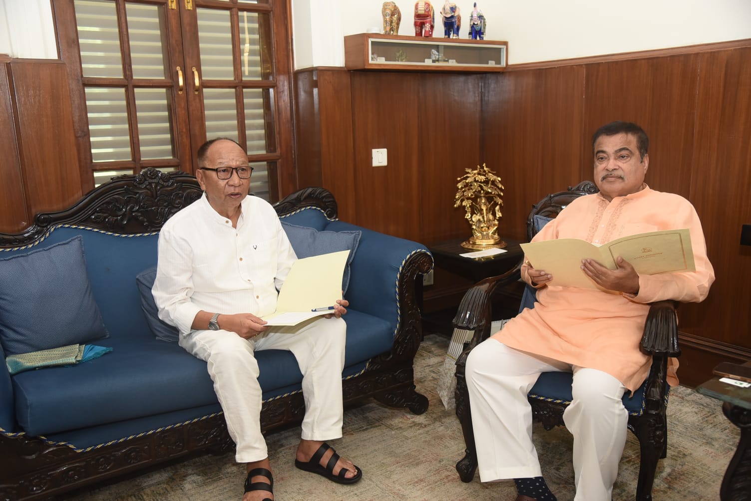 CM meets Nitin Gadkari in Delhi