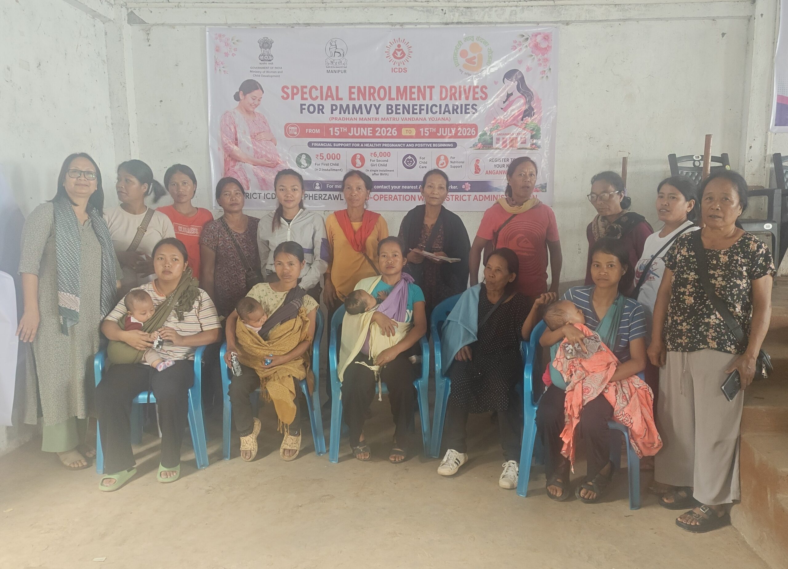 Stop Diarrhoea campaign 2026 launched in Pherzawl with NCD screening drive