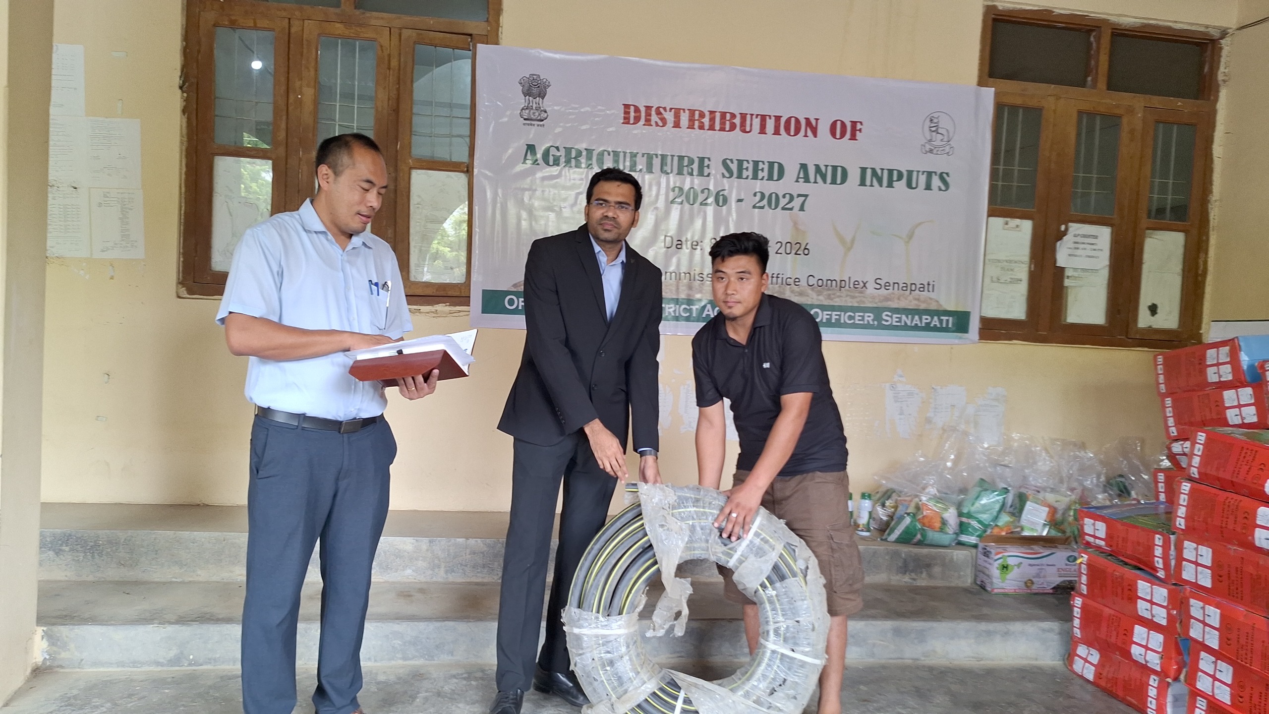 DC Senapati distributes agriculture seeds and inputs