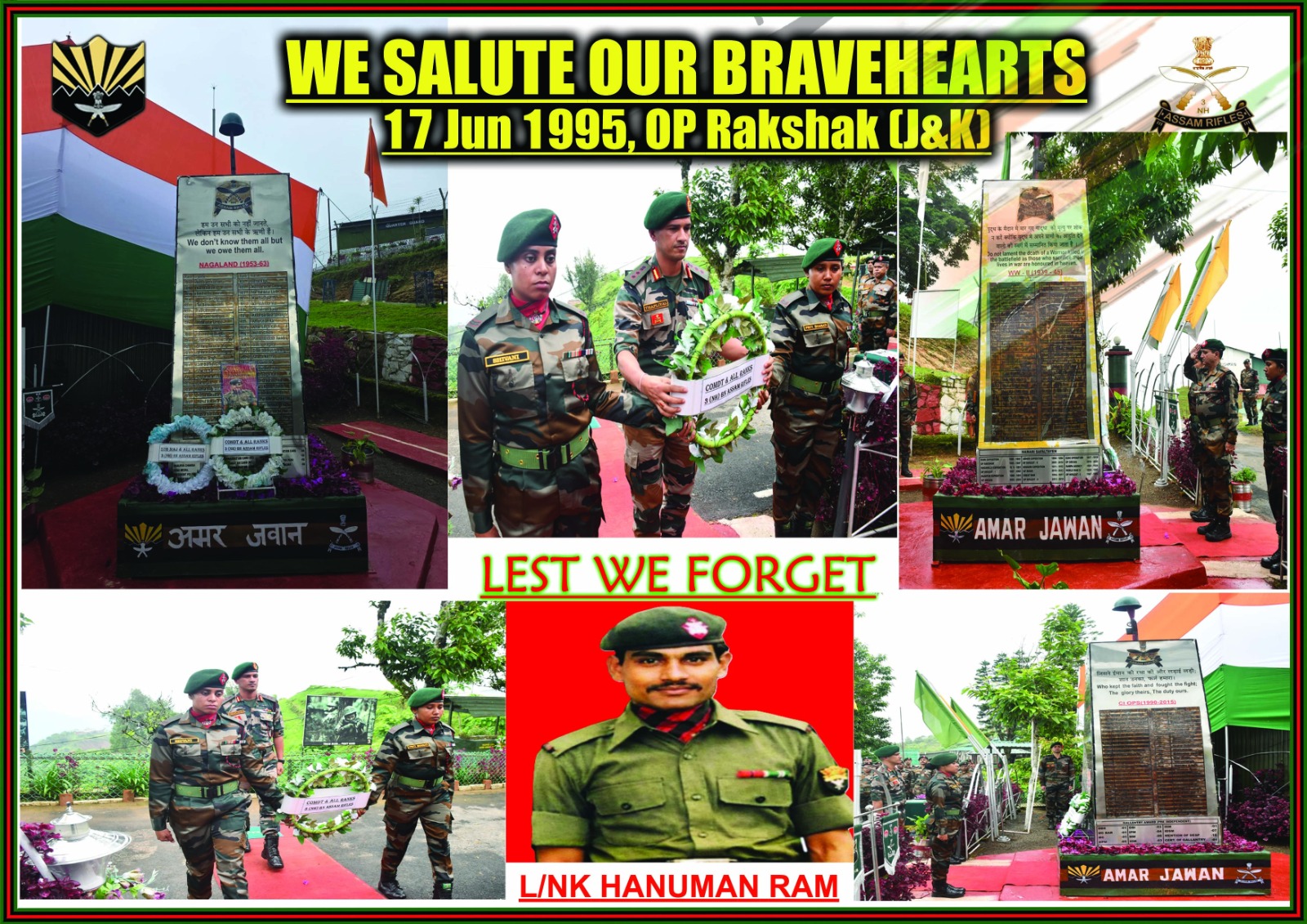 Assam Rifles pays tribute to martyr Hanuman Ram