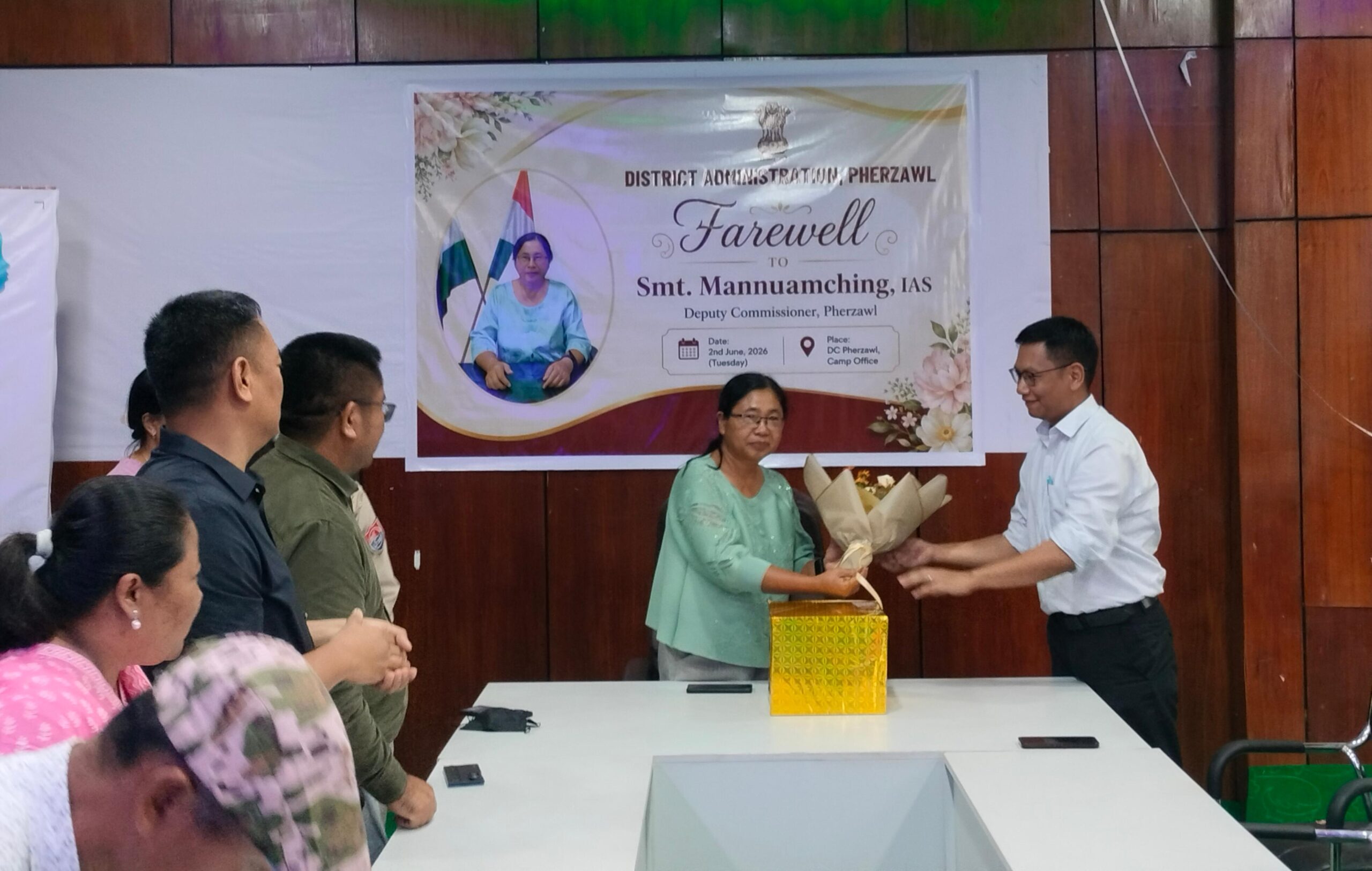 Pherzawl administration bids emotional farewell to DC Mannuamching