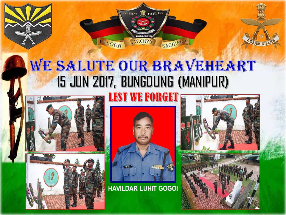 Assam Rifles pays tribute to Havildar Luhit Gogoi