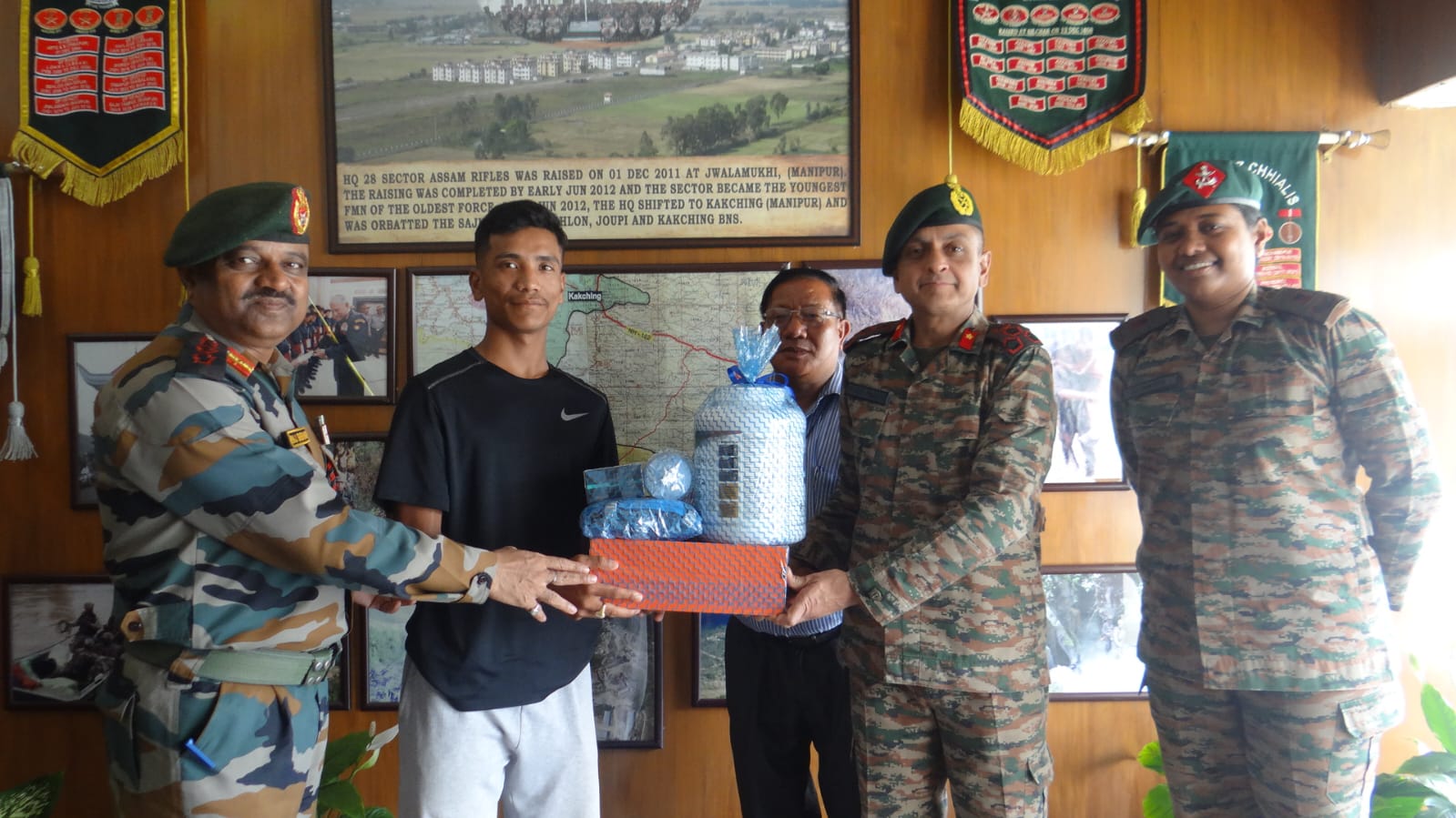 Young marathon star receives Assam Rifles support