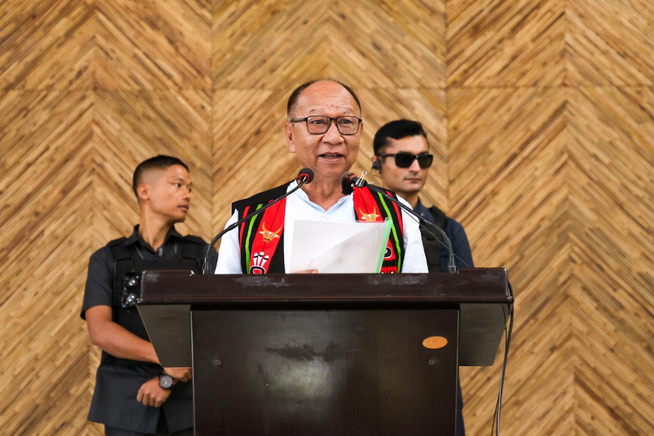 CM reviews development projects in Senapati