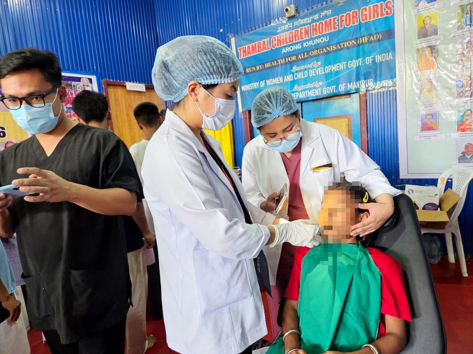 Mega health camp held for children in Kakching