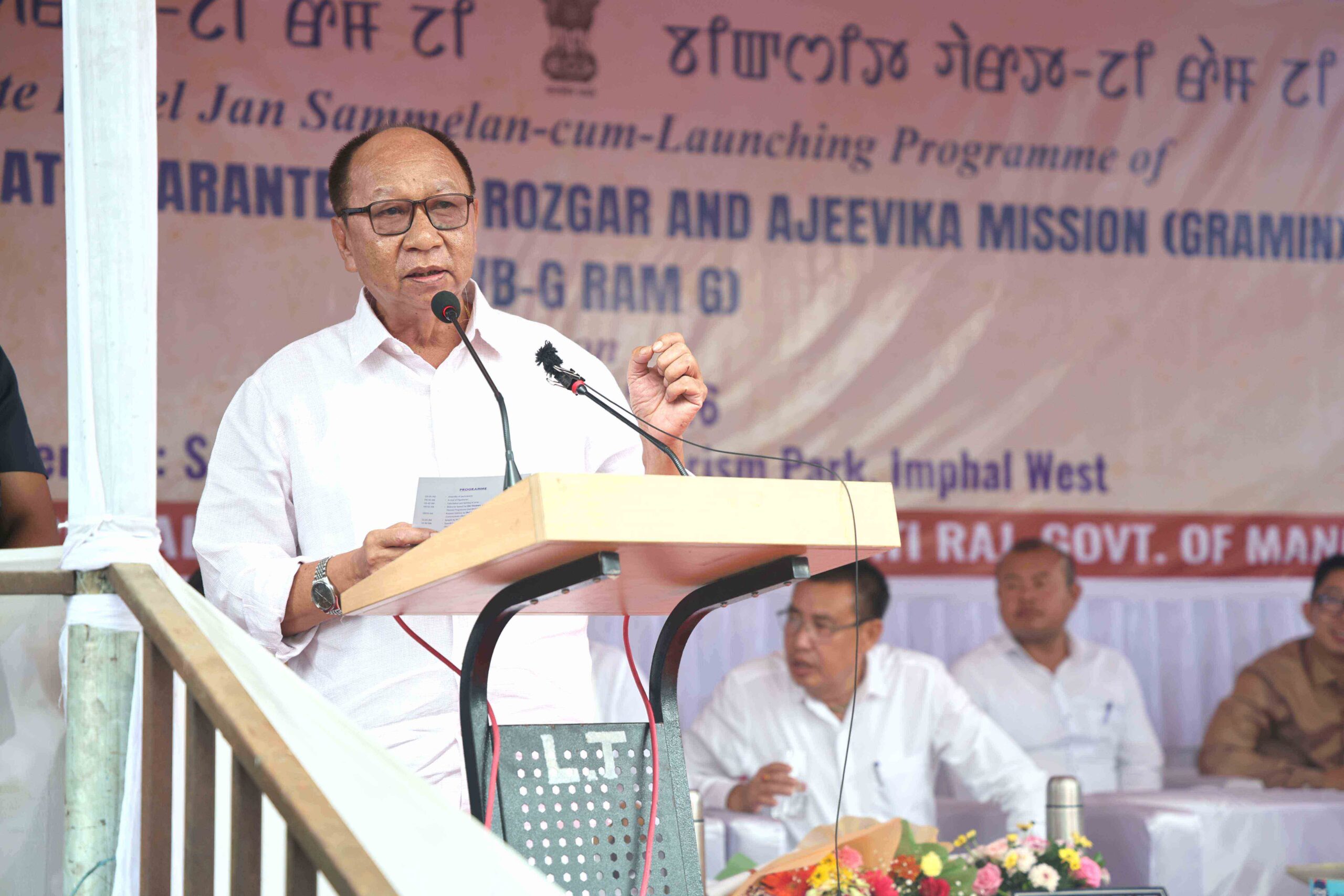 CM launches VB-G RAM G in Manipur