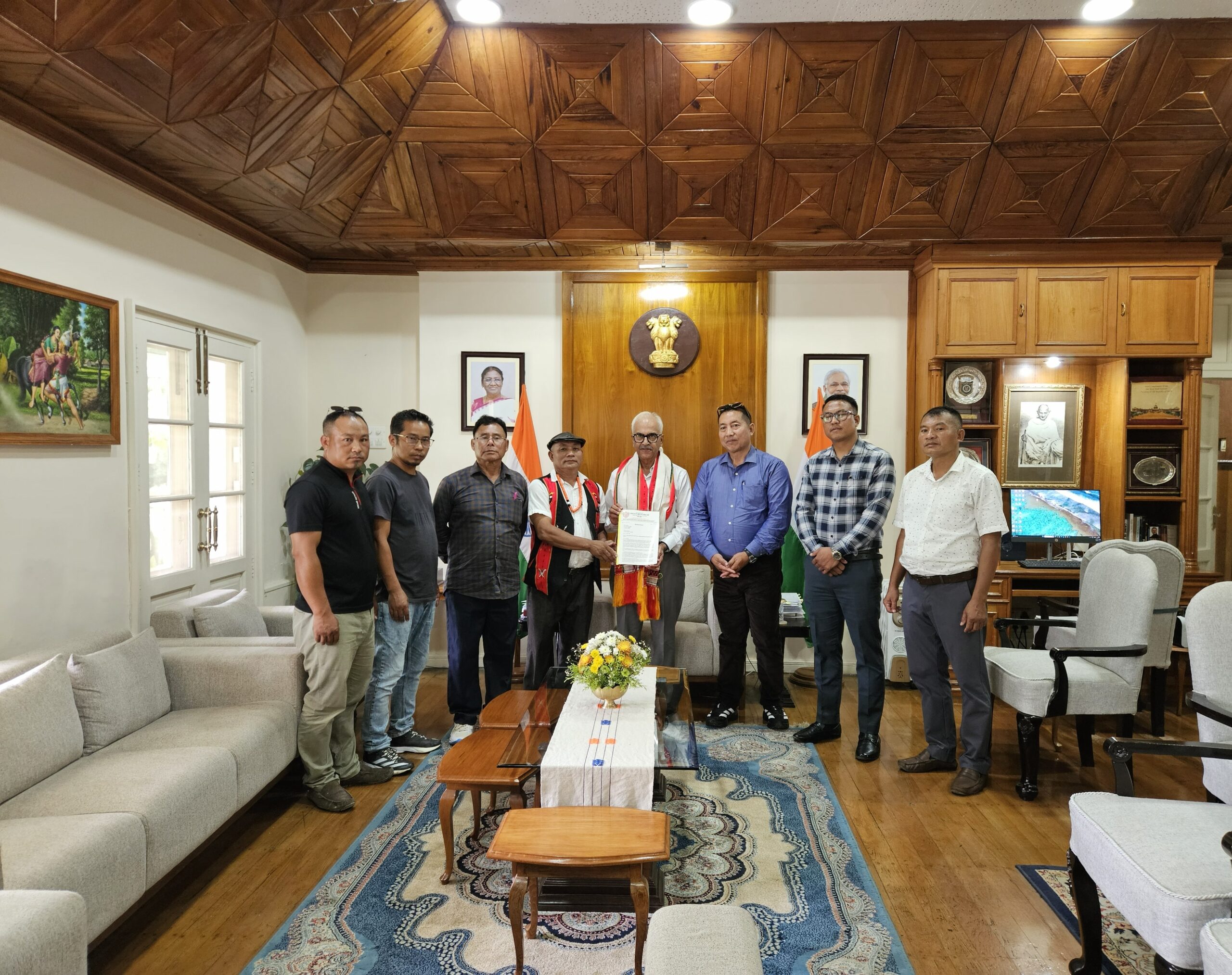 Zeliangrong Baudi delegation meets Manipur governor