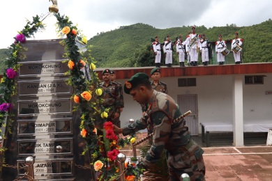 Assam Rifles pays tribute to martyr Rifleman Sube Singh Jat