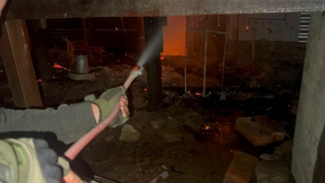 Assam Rifles, fire brigade avert major disaster in Churachandpur