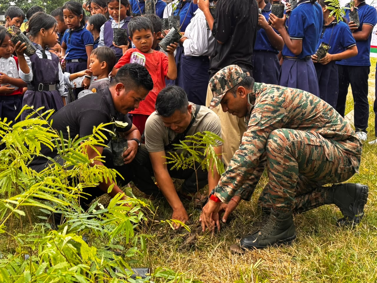 Assam Rifles leads Van Mahotsav plantation drive in Manipur