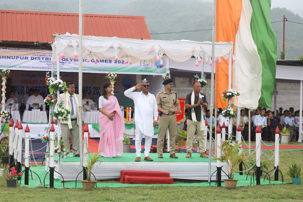 Govindas Konthoujam inaugurates 1st Bishnupur district olympic games