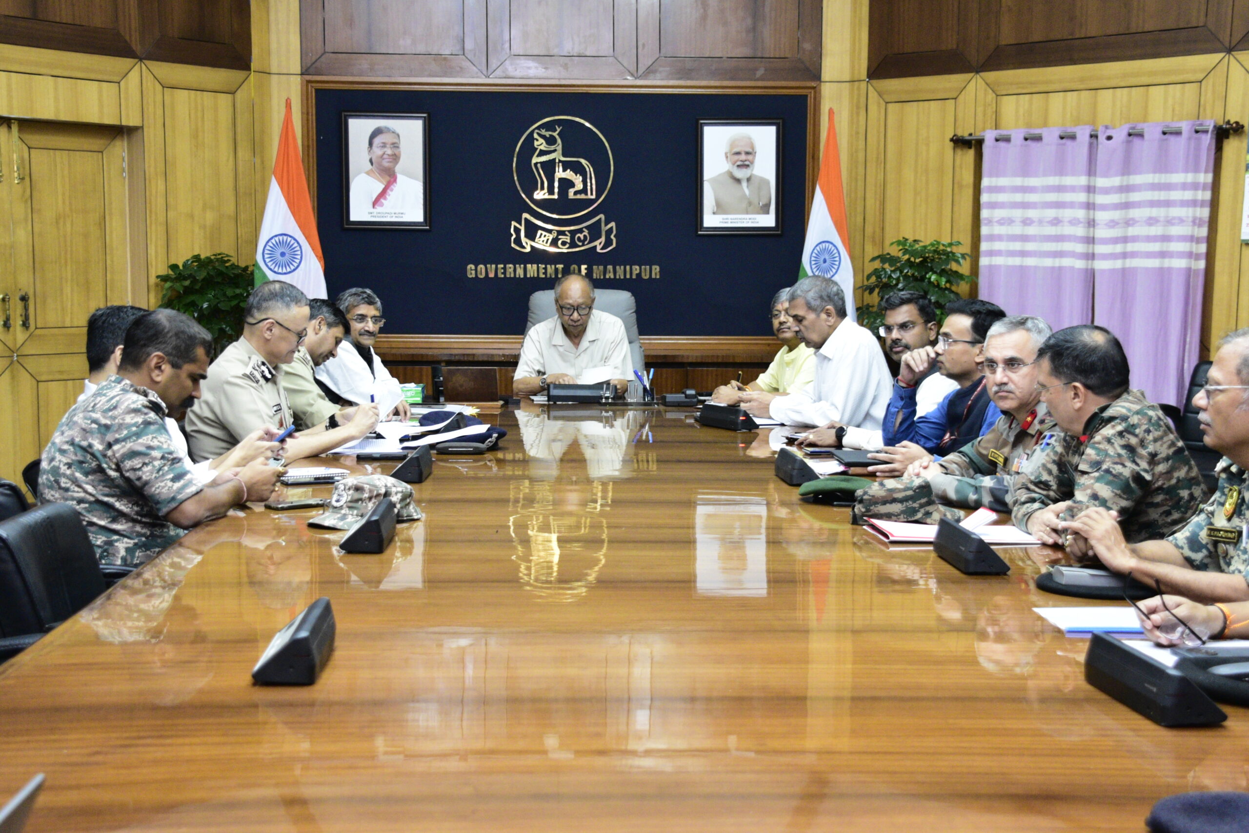 Manipur CM orders action against illegal arms holders