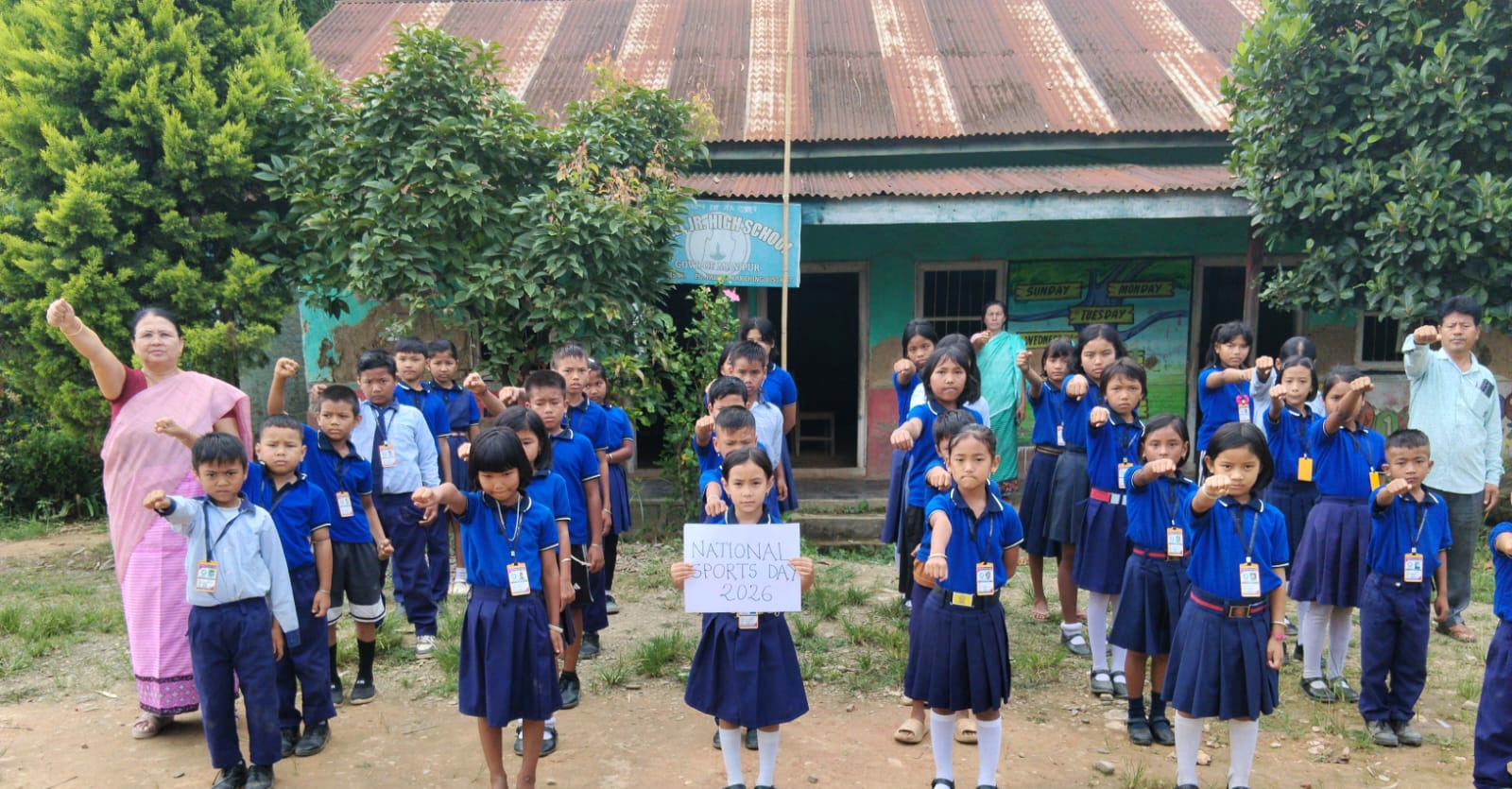 National Sports Day observed across schools in Kakching district (9)
