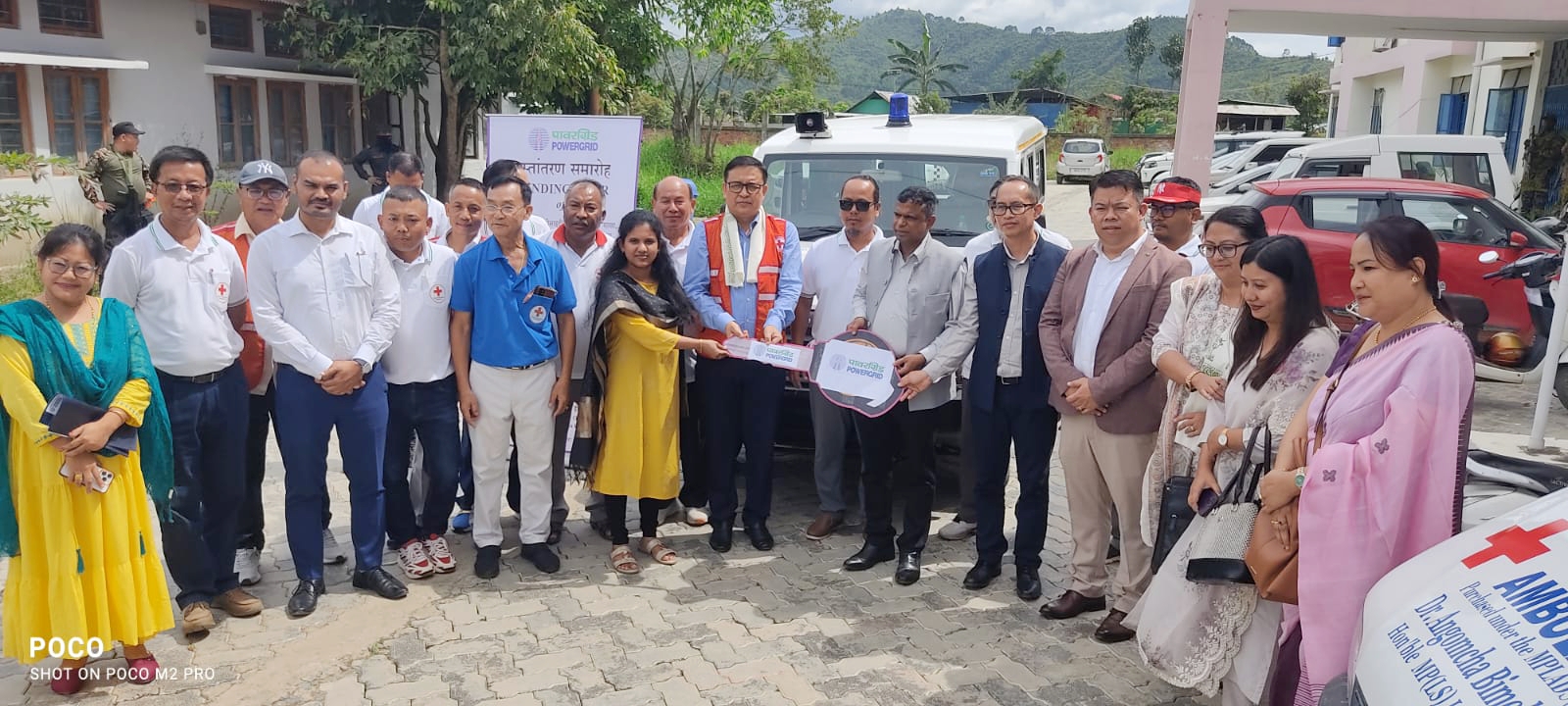 POWERGRID donates ambulance to IRCS Kakching