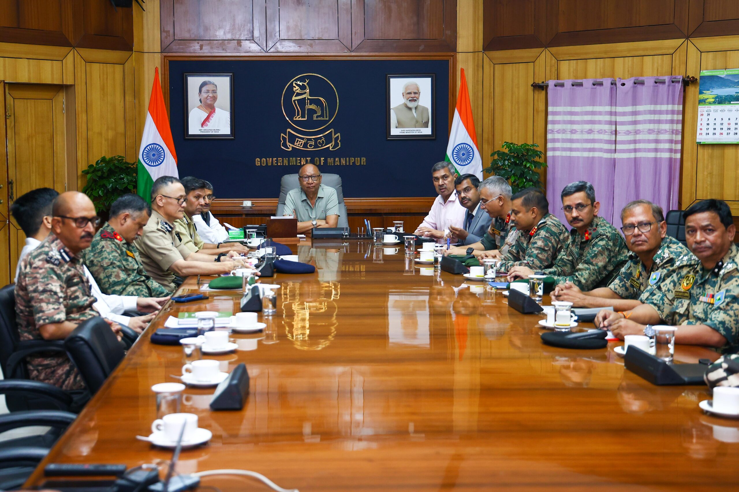 CM chairs unified command security meeting in Imphal