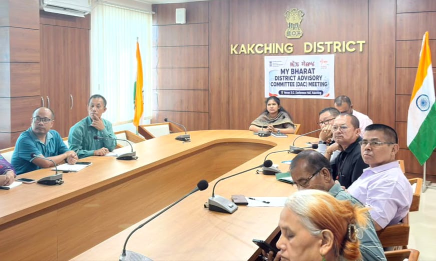 DC Kakching reviews MY Bharat district advisory committee meeting