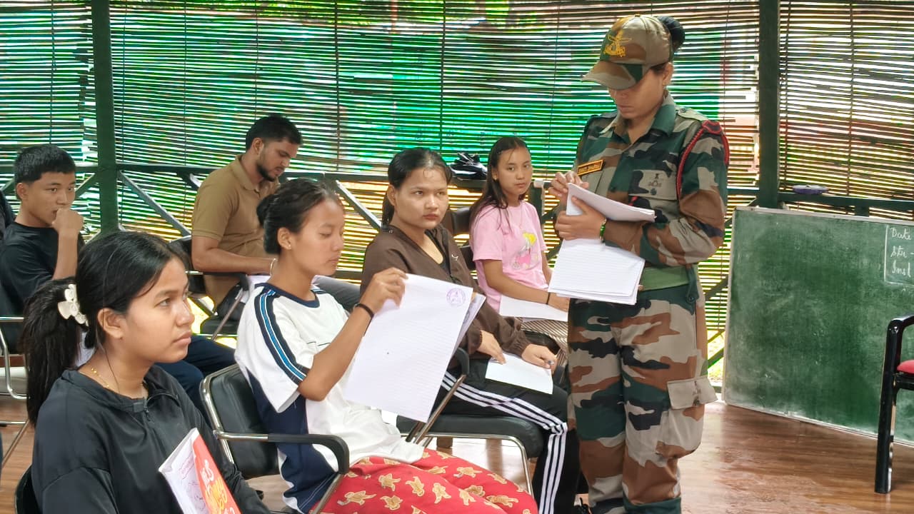 Assam Rifles conducts mock test for territorial Army aspirants