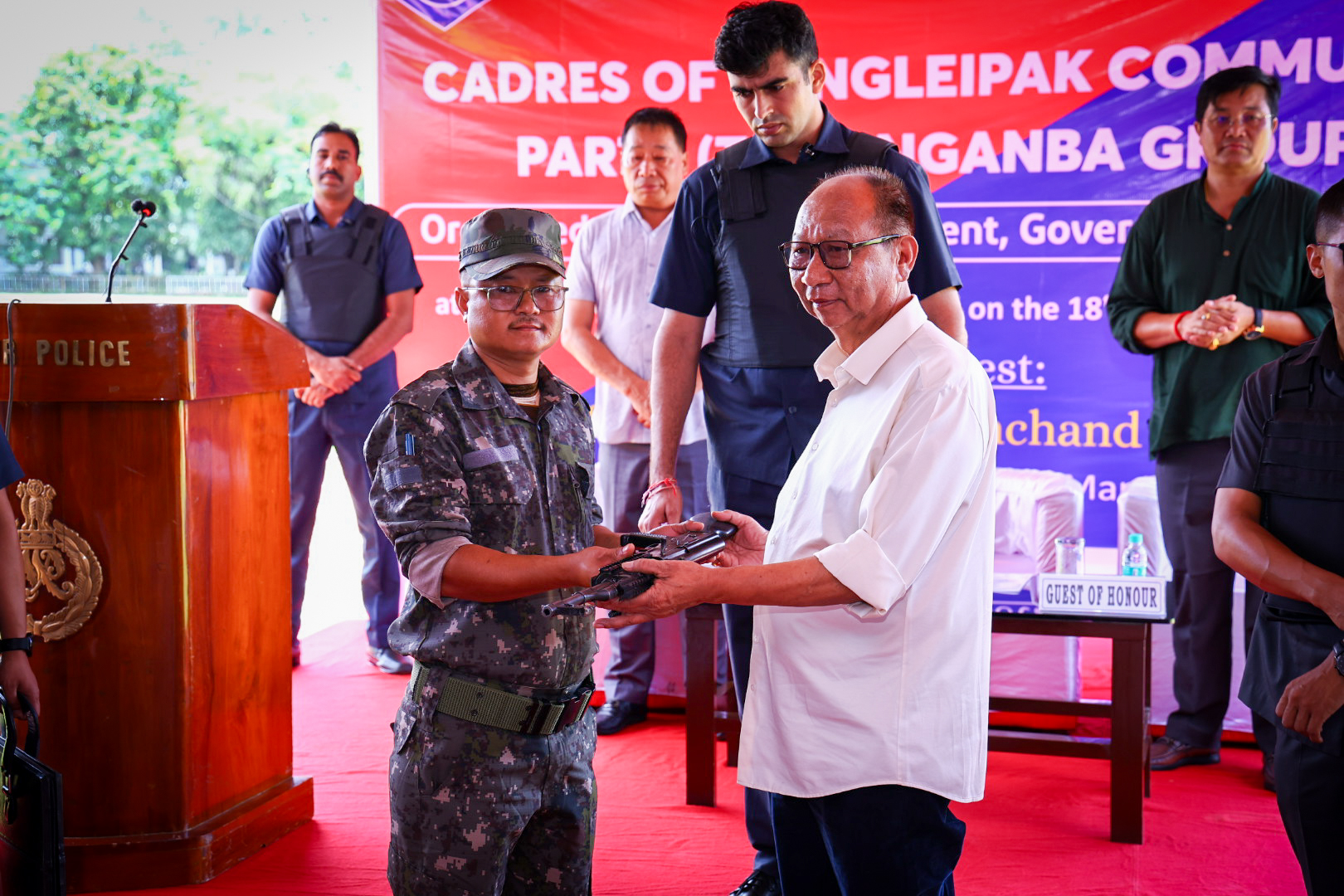 46 KCP-Taibanganba cadres surrender arms in Manipur