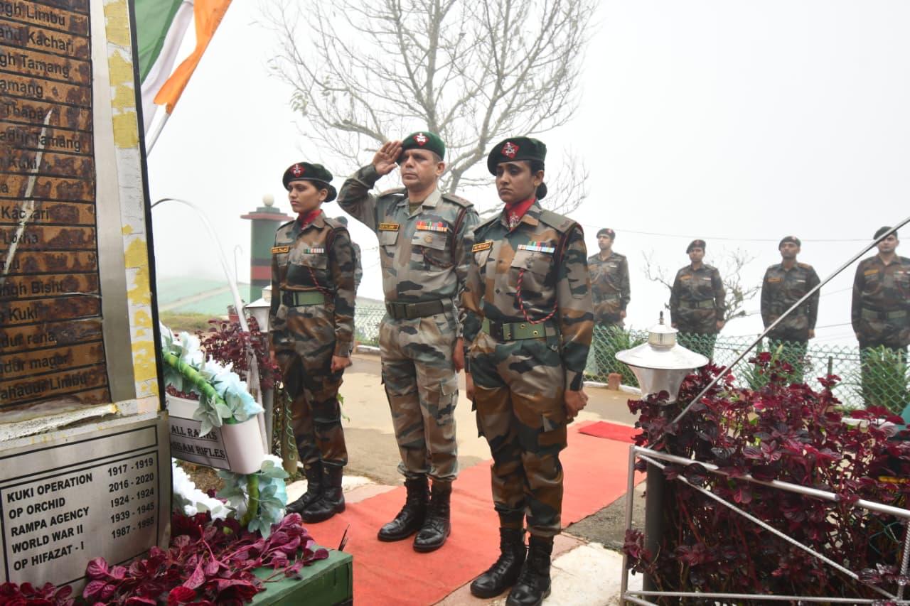 Assam Rifles pays tribute to Rifleman Mahendra Singh, SM (P)