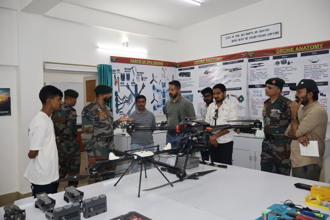 Assam Rifles hosts Rudram dynamics delegation at drone training node