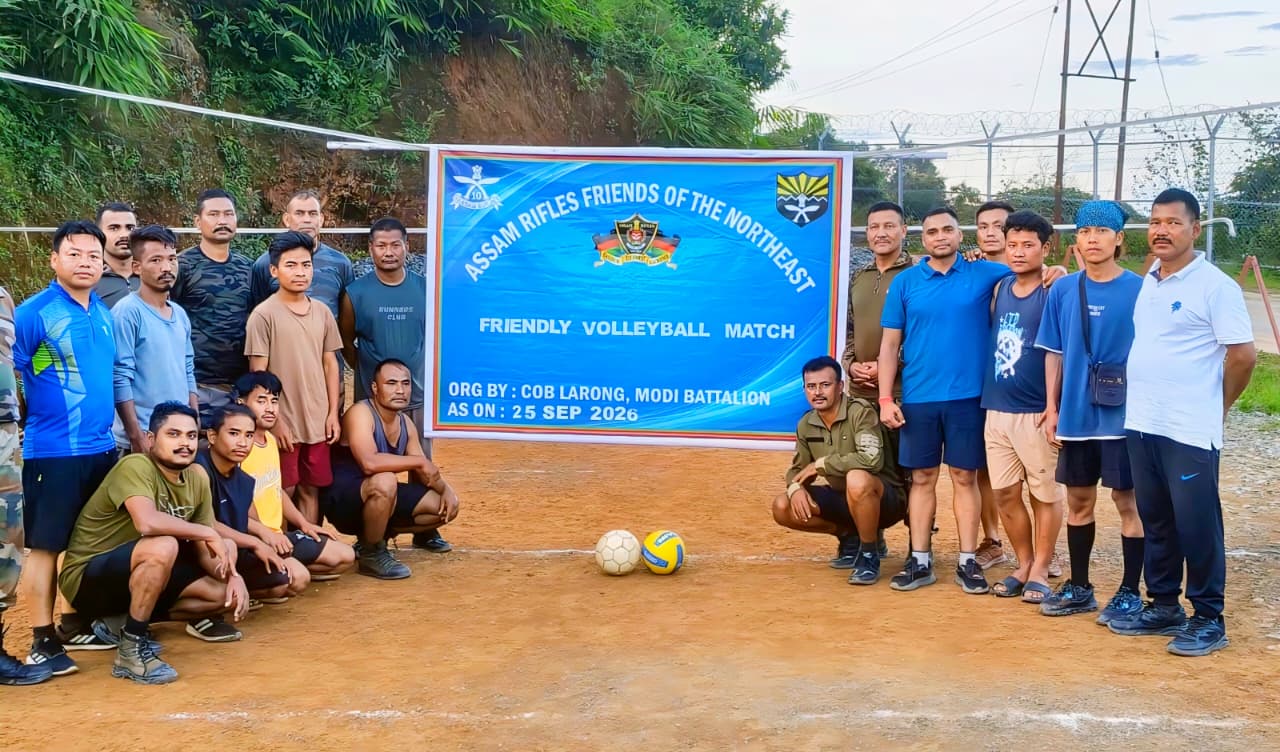 2. ASSAM RIFLES PROMOTES COMMUNITY PARTNERSHIP WITH FRIENDLY VOLLEYBALL MATCH IN CHANDEL DISTRICT (5)
