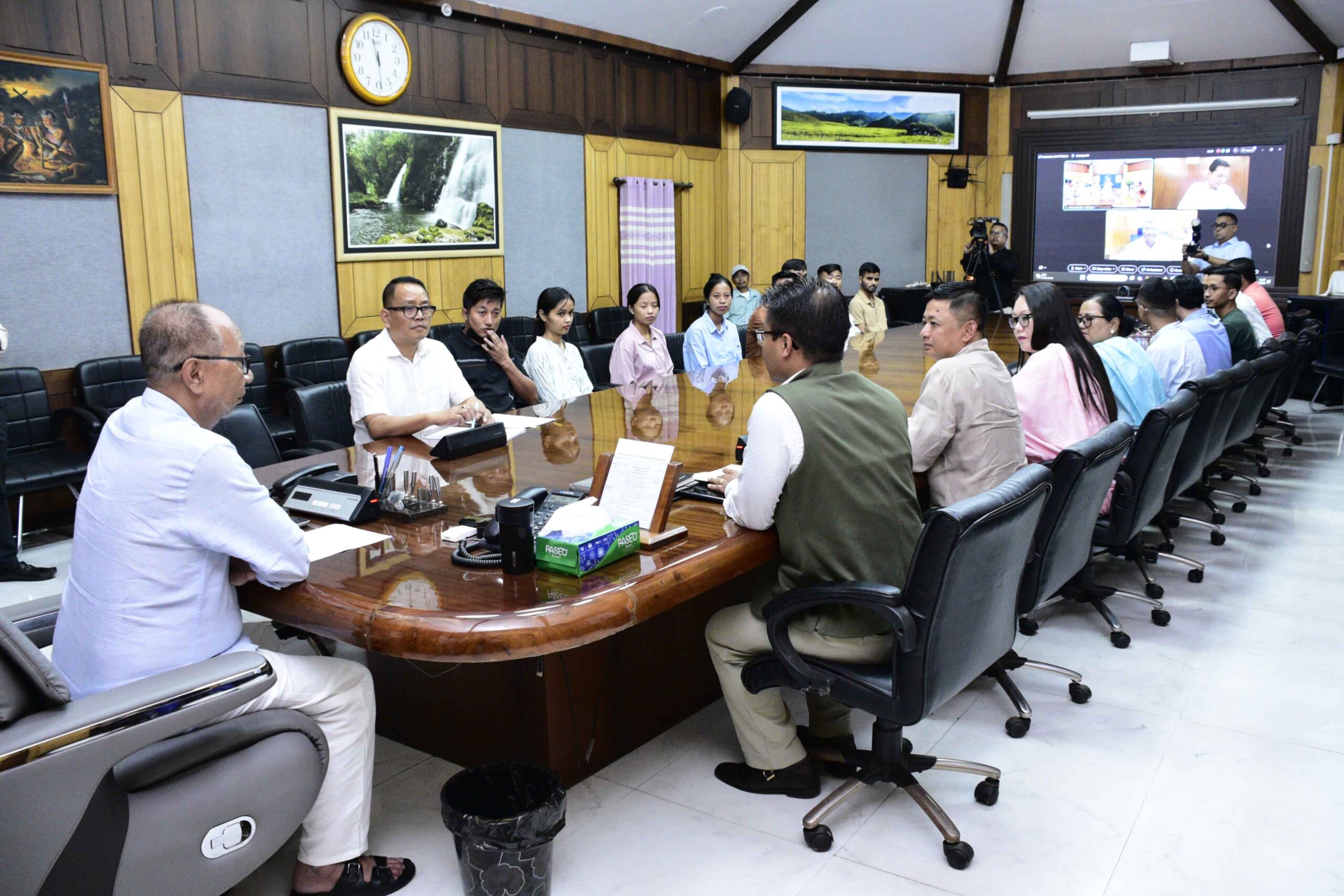 CM interacts with students selected for SMT training at IIT Madras