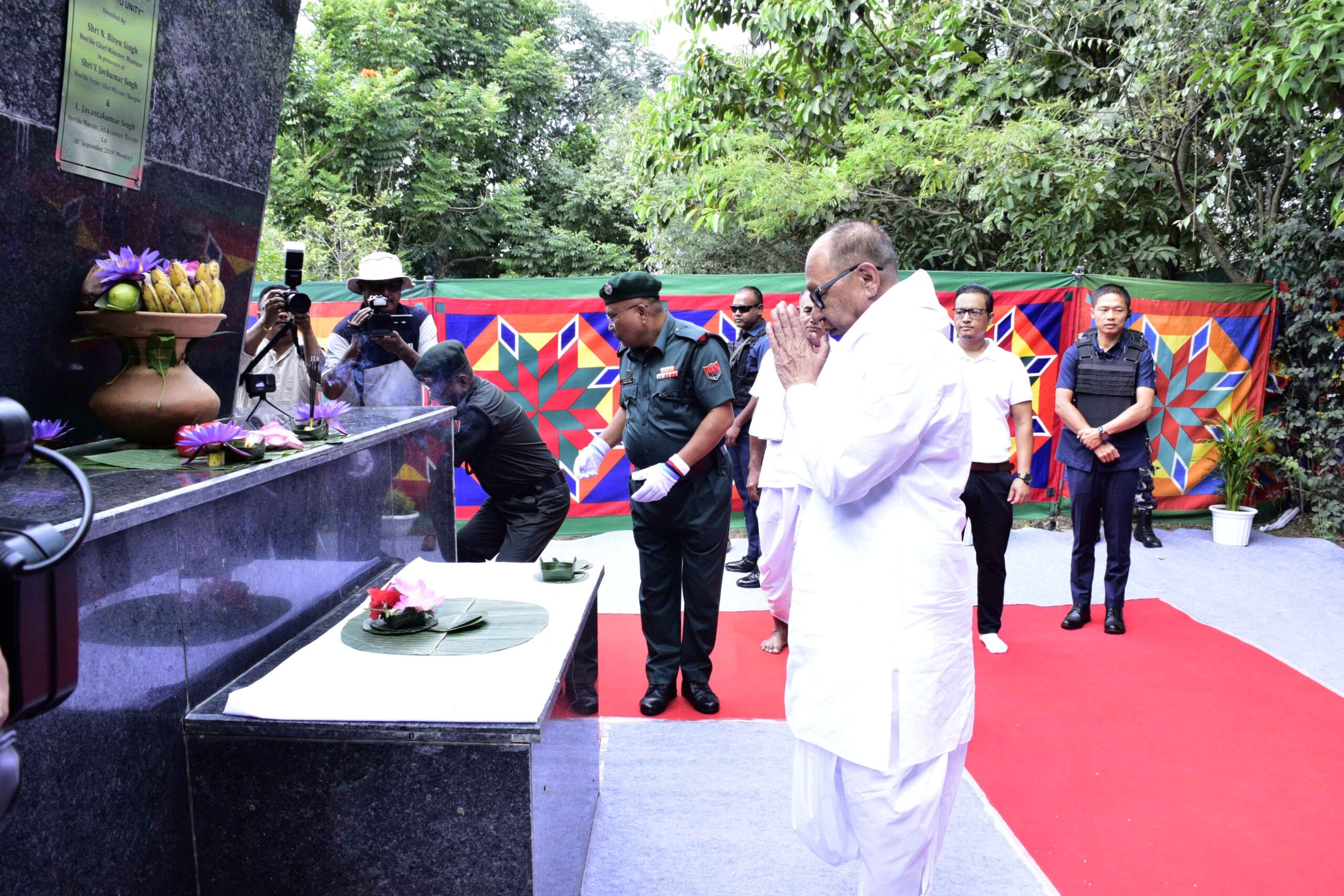 CM Khemchand Singh pays tribute to Jana Neta Hijam Irawat