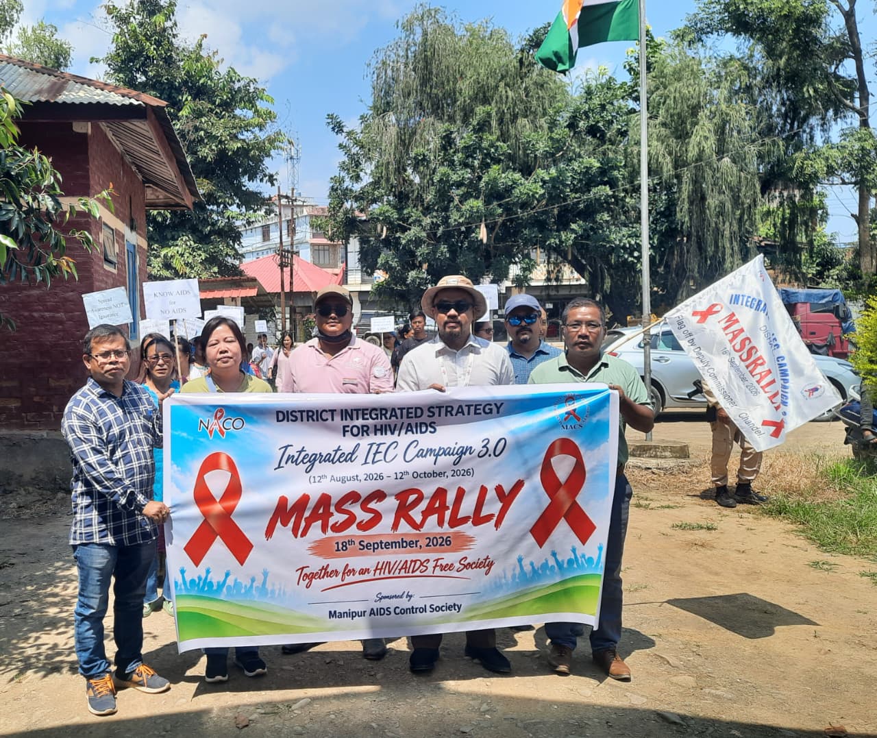 Mass rally held in Chandel to raise HIV/AIDS awareness