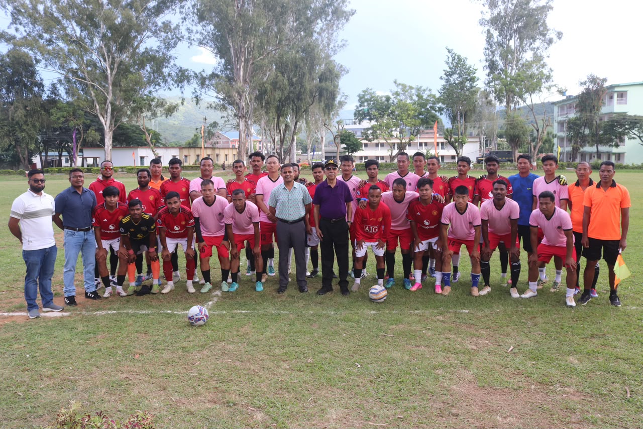 Assam Rifles and SYDA FC play friendly football match
