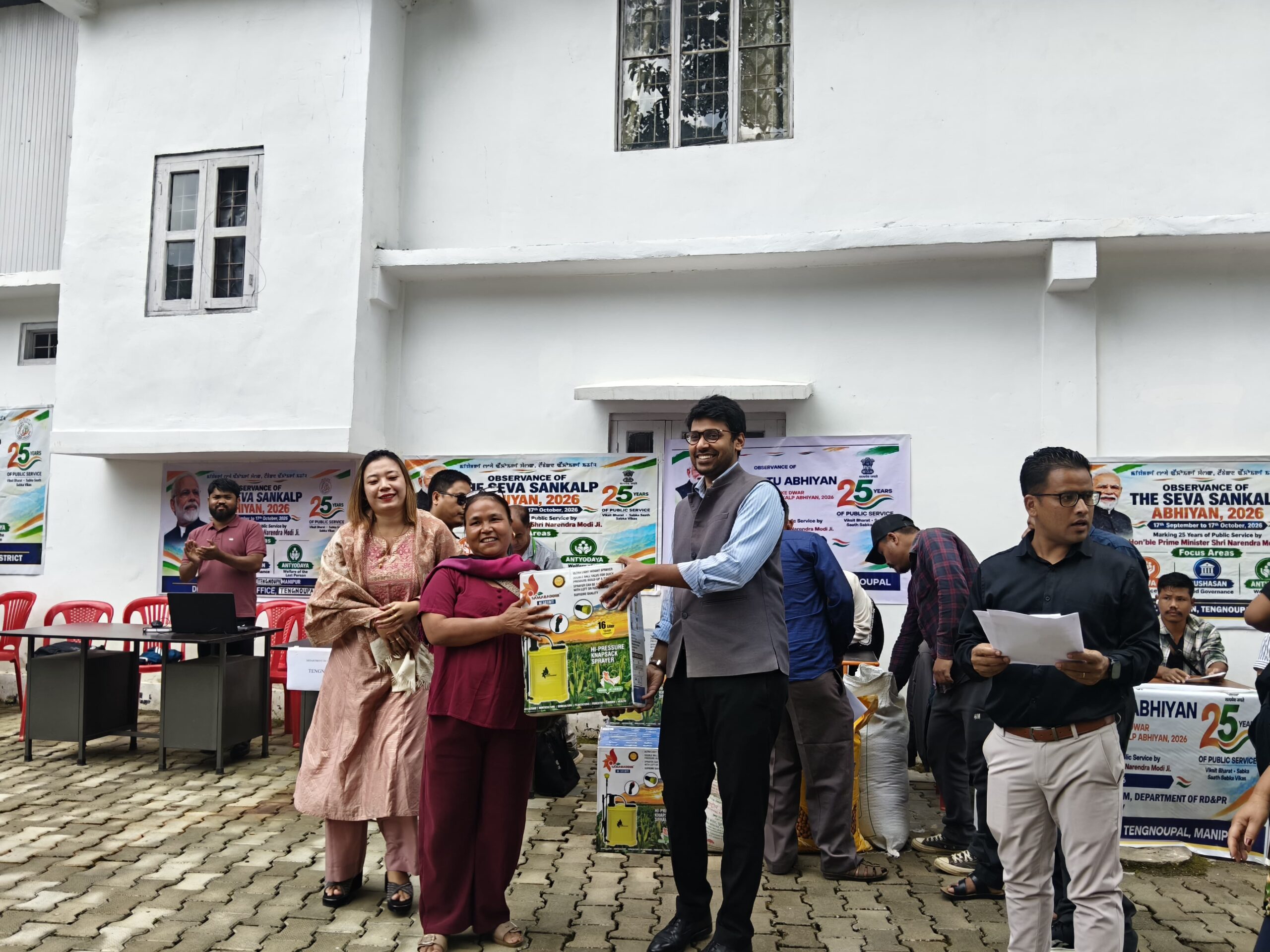 Seva Setu Abhiyan and Seva Jyoti Yatra held in Tengnoupal