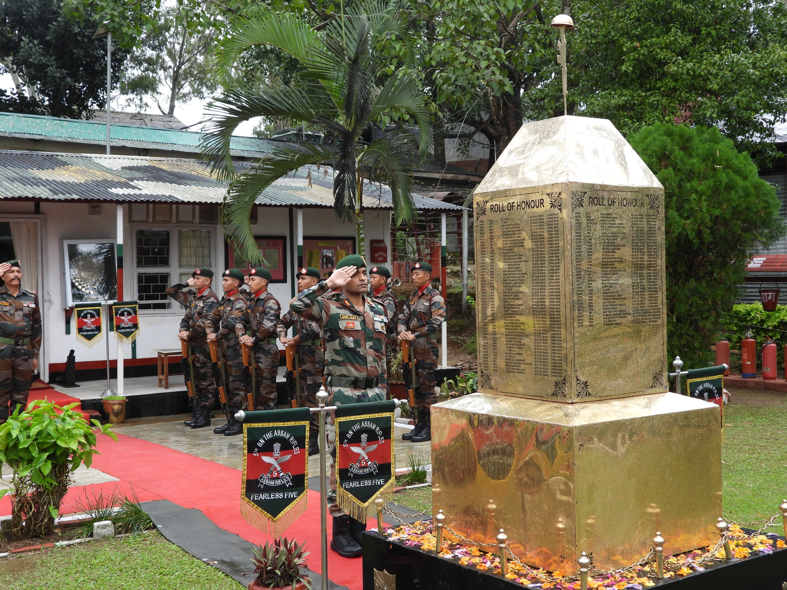 Assam Rifles pays tribute to 18 Martyrs of 1962 war