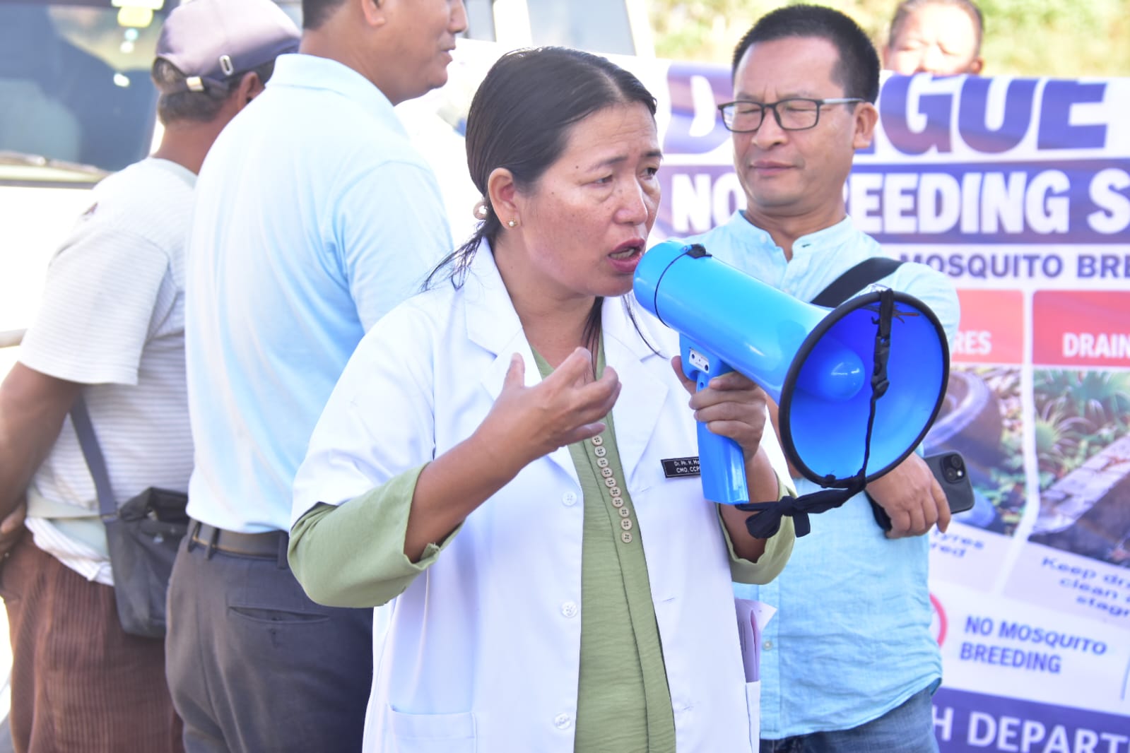 Dengue source-reduction campaign held at six locations