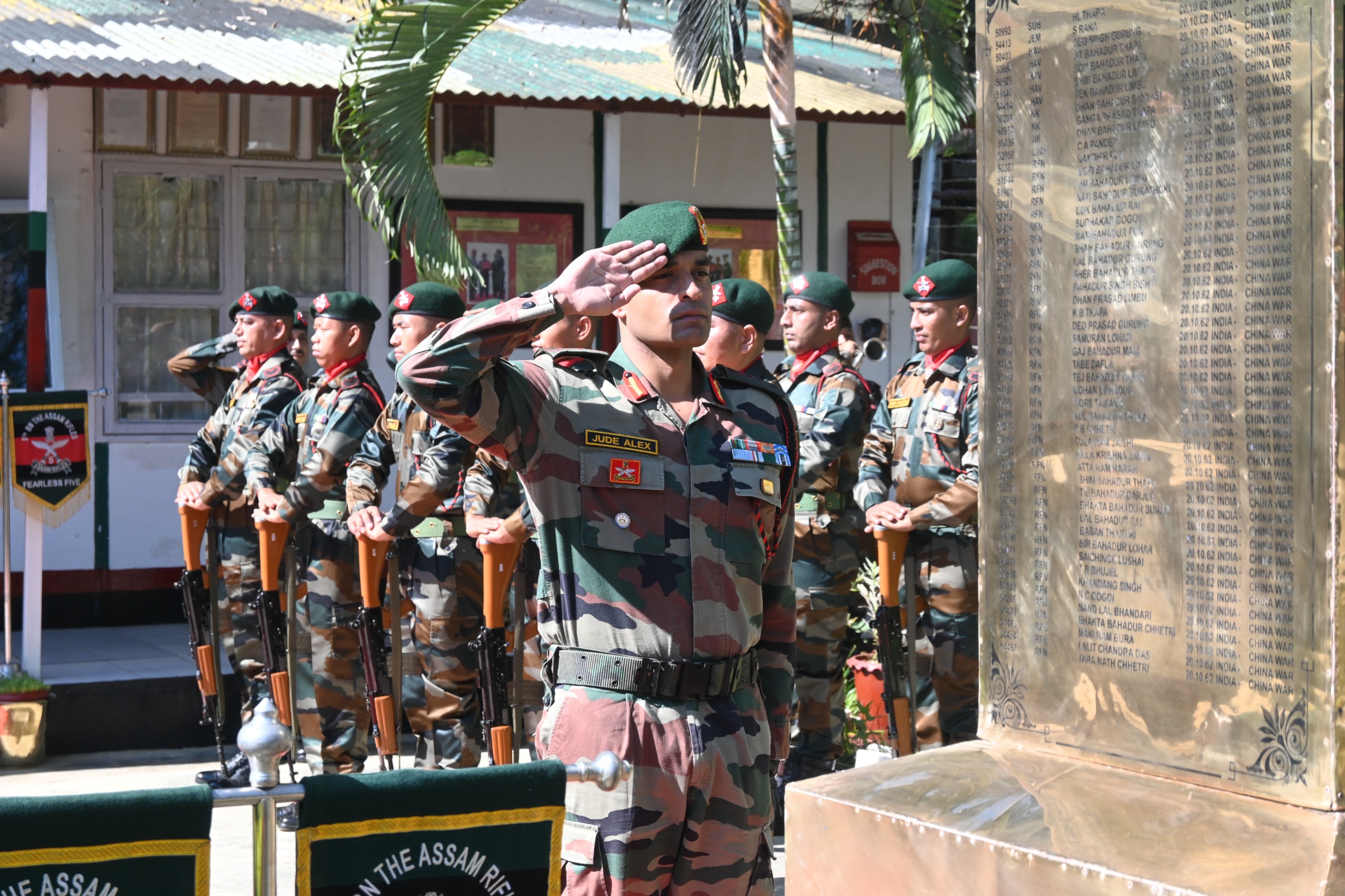 Assam Rifles pays tribute to Havildar Ramakant Singh