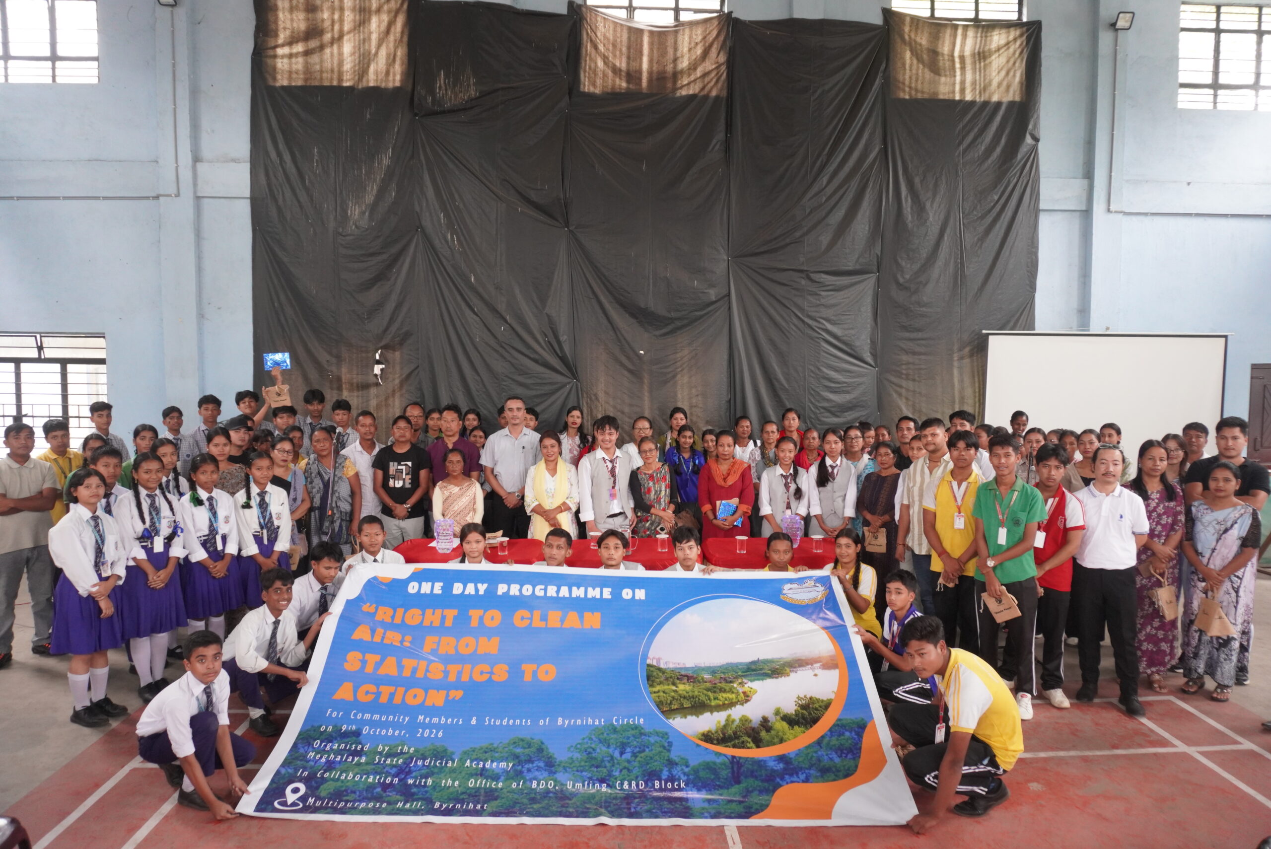 Meghalaya state judicial academy holds clean air outreach programme in Byrnihat