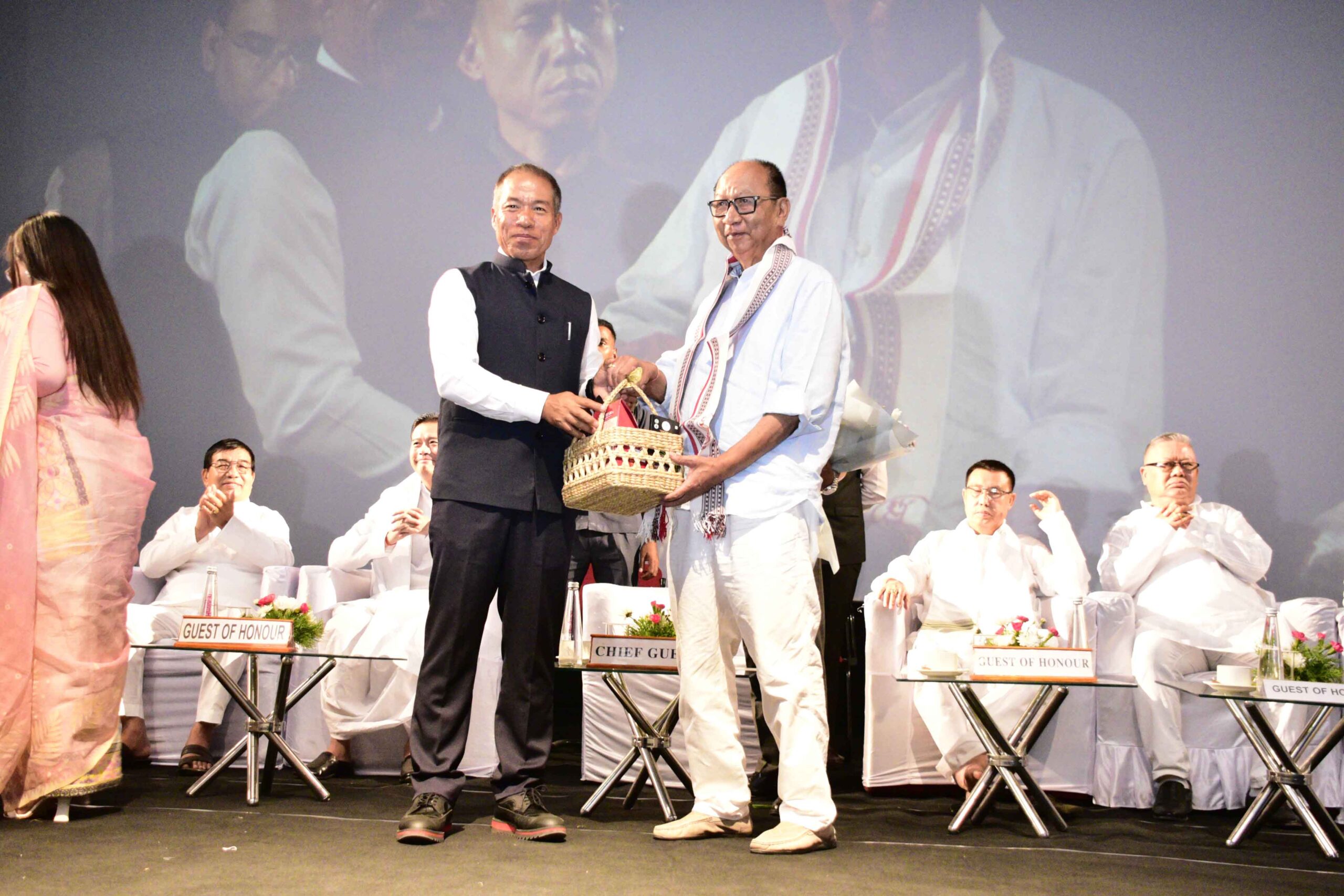 CM Yumnam Khemchand Singh attends PM-KISAN Utsav Diwas in Imphal