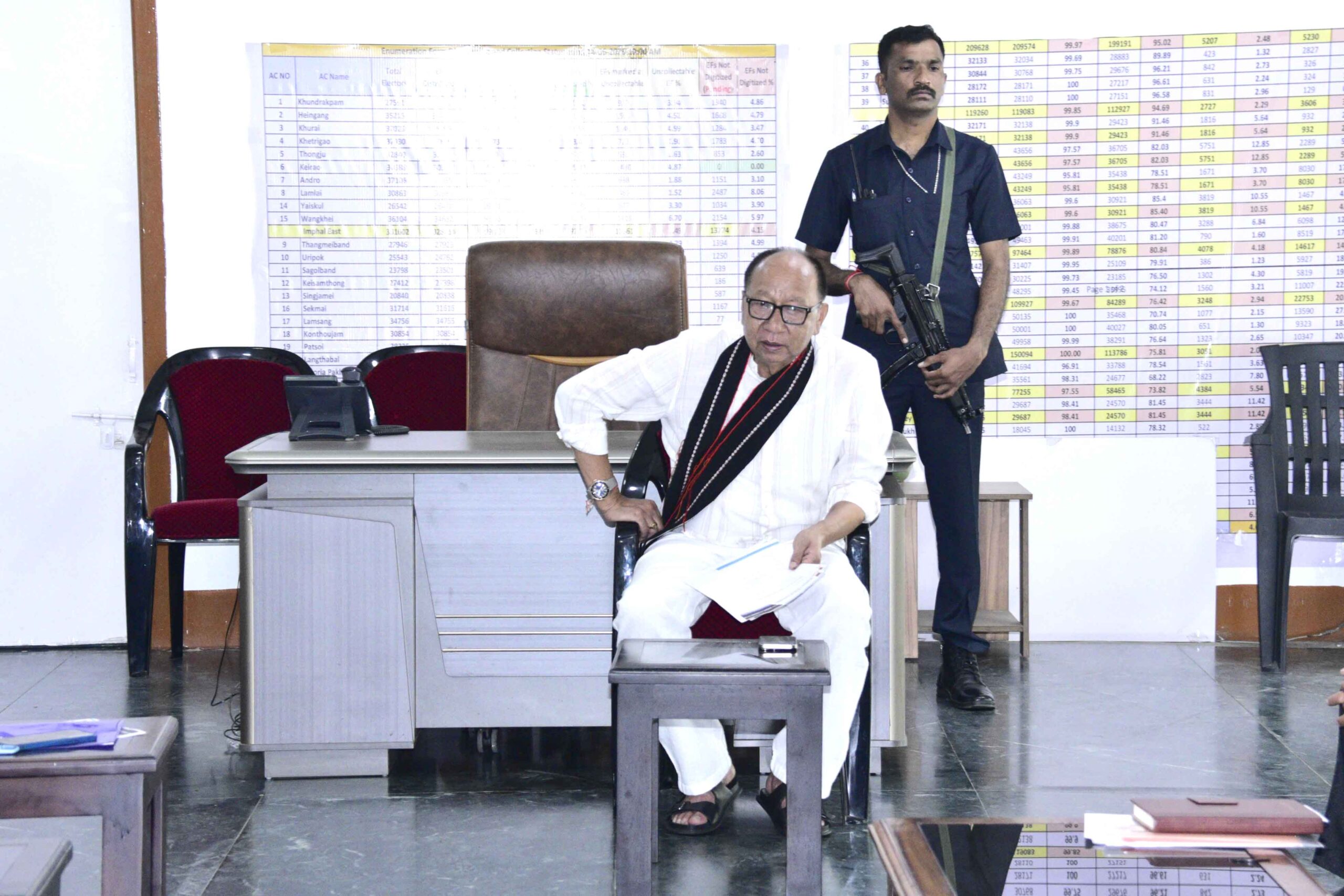 CM Yumnam Khemchand Singh meets machi block delegation