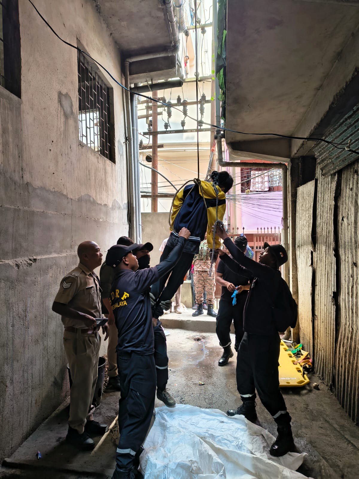 SDRF assists in recovery of body in Shillong