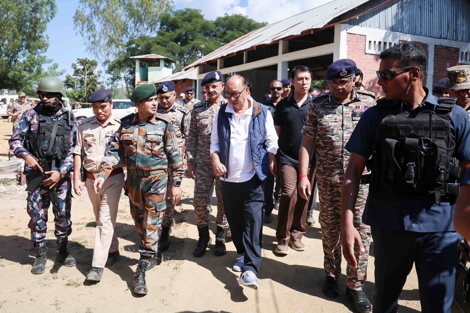 CM Yumnam Khemchand Singh visits Sinai camp in Kangpokpi