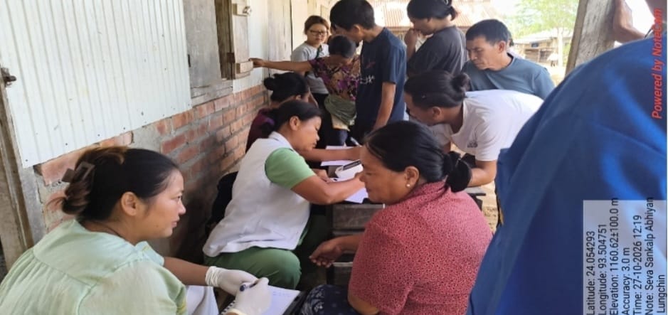 Seva Sankalp Abhiyan camp held at Lungchin village