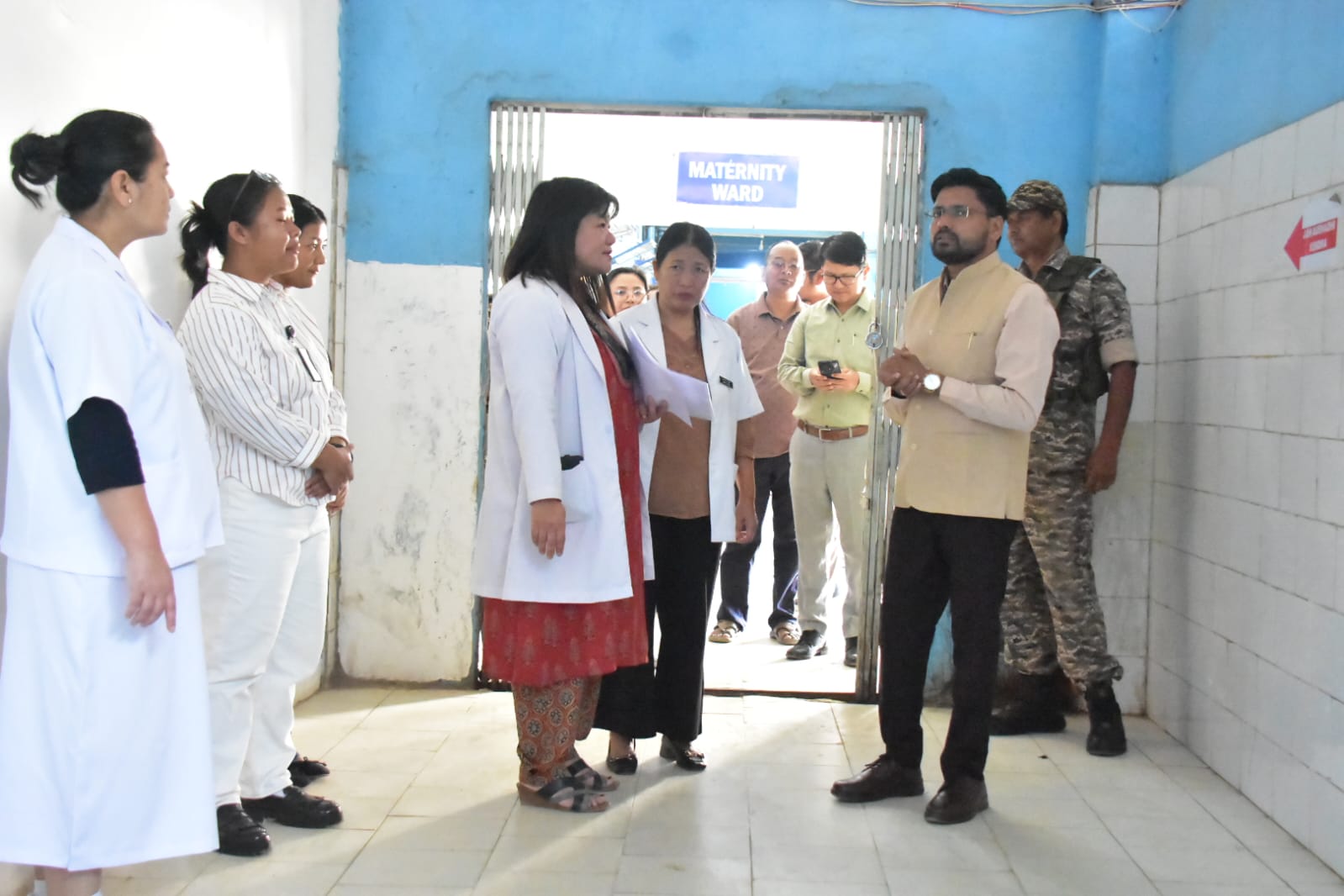 Churachandpur DC visits SSC exam centre, inspects proposed hospital equipment sites